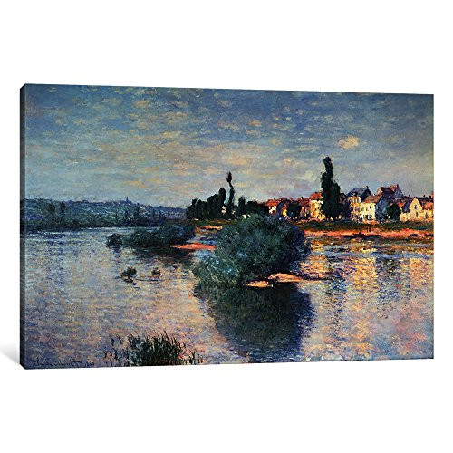 iCanvasART 1 Piece Lavacourt, 1880 Canvas Print by Claude Monet, 18" x 12"/0.75" Deep