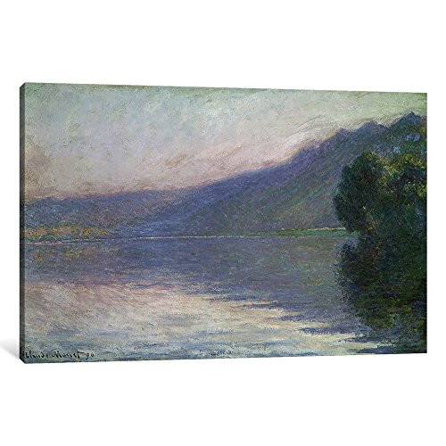 iCanvasART 1-Piece The Seine at Port-Villez, 1894 Canvas Print by Claude Monet, 18" x 12"/0.75" Deep