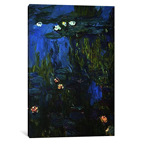 iCanvasART 1-Piece Nympheas, 1914-17 Canvas Print by Claude Monet, 0.75 by 18 by 12-Inch
