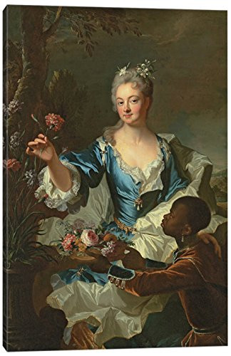 iCanvasART Portrait of Hyacinthe-Sophie de Beschanel-Nointel Print, 18" x 12"