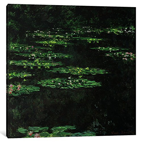iCanvasART 1-Piece Waterlilies, 1904 Canvas Print by Claude Monet, 12" x 12"/0.75" Deep