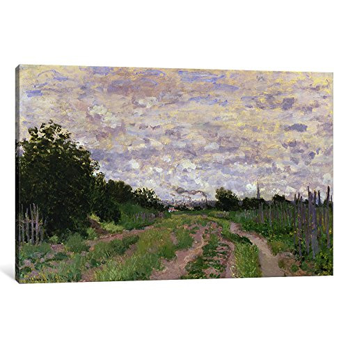 iCanvasART 1-Piece Path Through The Vines, Argenteuil, 1872 Canvas Print by Claude Monet, 0.75 by 12 by 8-Inch