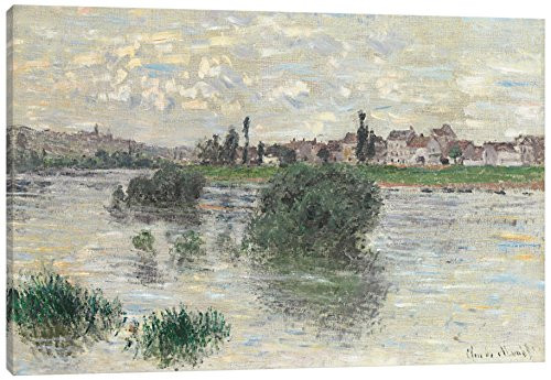 iCanvasART The Seine at Lavacourt, 1879 Print, 12" x 1.5" x 18"