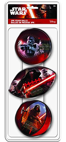 Hedstrom Star Wars Episode VII Foam Ball Set, (3 Pack)