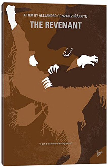 iCanvasART The Revenant Minimal Movie Poster Canvas Print, 18" x 12"