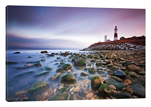 iCanvasART Montauk Point Sunset Canvas Print, 18" x 12"