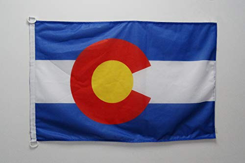AZ FLAG Colorado Flag 2' x 3' for Outdoor - US State of Colorado Flags 90 x 60 cm - Banner 2x3 ft Knitted Polyester with Rings