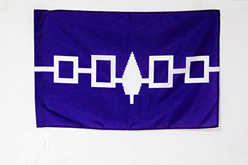 AZ FLAG Iroquois People Flag 3' x 5' for a Pole - Haudenosaunee Flags 90 x 150 cm - Banner 3x5 ft with Hole