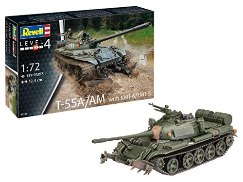 Revell 03328 T-55A/AM with KMT-6/EMT-5 1:72 Scale Plastic Model kit