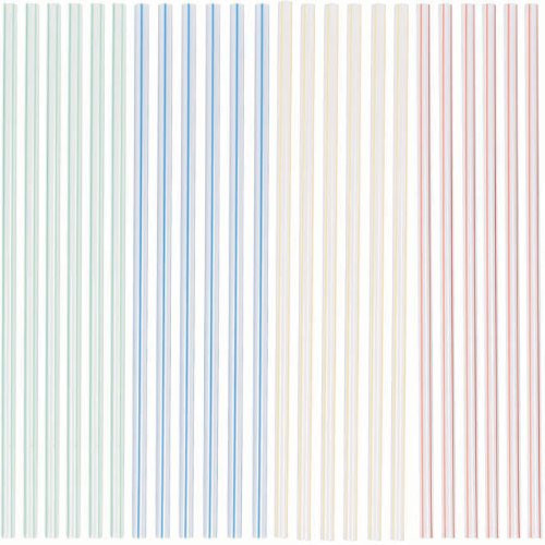 Amscan 469692 Tableware Straws 8 1/4" Multi Color