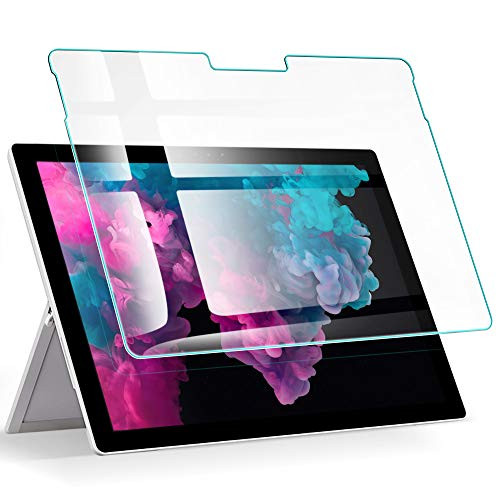 ESR Tempered Glass Screen Protector for Surface Pro 6 / Surface Pro (5th Gen) / Surface Pro 4 (12.3inch), Premium HD Clear 9H Hard, [Surface Pen Compa