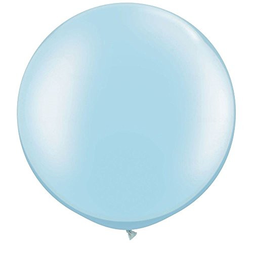 NYKKOLA 36 Inch Giant Latex Balloon (Premium Helium Quality)?6 Pack Big LightBlue Balloons