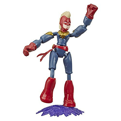 Avengers Marvel Bend and Flex Action Figure Toy, 6-Inch Flexible Captain Marvel Figure, Includes Blast Accessory, for Kids Ages 4 and Up Avengers Marvel Bend and Flex Action Figure Toy, 6-Inch Flexible Captain Marvel Figure, Includes Blast Accessory, for Kids Ages 4 and Up