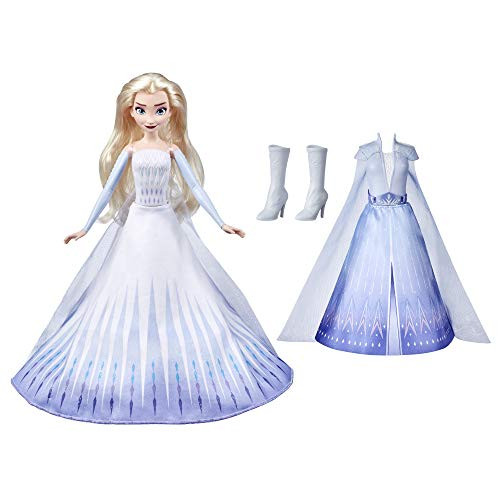 Disney's Frozen 2 Elsa's Transformation Fashion Doll with 2 Outfits and 2 Hair Styles, Toy Inspired by Disney's Frozen 2 Disney's Frozen 2 Elsa's Transformation Fashion Doll with 2 Outfits and 2 Hair Styles, Toy Inspired by Disney's Frozen 2