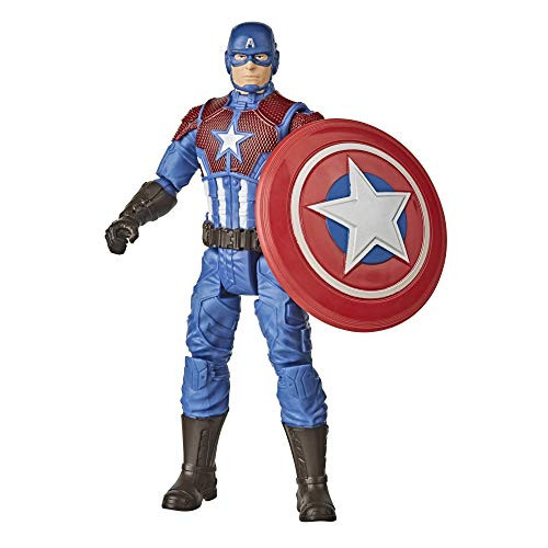 Hasbro Marvel Gamerverse 6-inch Captain America Action Figure Toy, Shining Justice Armor, Ages 4 and Up Hasbro Marvel Gamerverse 6-inch Captain America Action Figure Toy, Shining Justice Armor, Ages 4 and Up