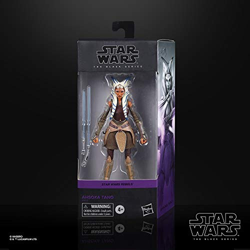 Star Wars The Black Series Ahsoka Tano Toy 6-Inch-Scale Rebels Collectible Action Figure, Toys for Kids Ages 4 and Up