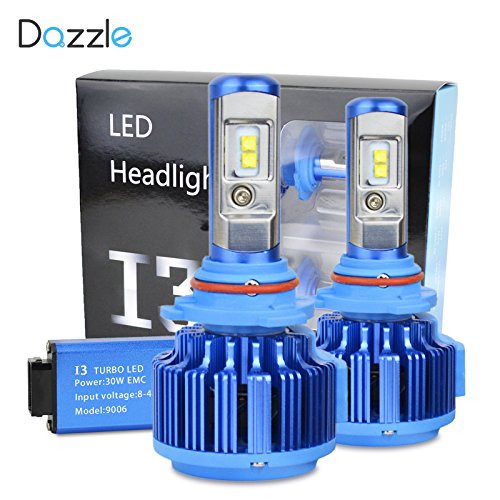 Dazzle LED Headlight Bulbs Conversion Kit - 9012-7,200Lm 60W 6000K Cool White CREE - 2 Yr Warranty
