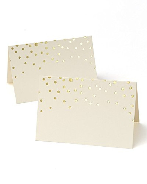 Gartner Studios Gold Foil Dots Place Cards Gartner Studios Gold Foil Dots Place Cards