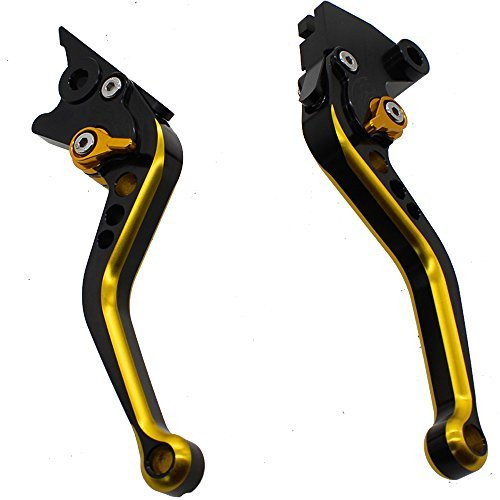 FXCNC Racing Short Billet Adjustable Motorcycle Double Colors Brake Clutch Lever set Pair fit for YAMAHA YFM700 Raptor 700R 2008-2020, RAPTOR 250 2008