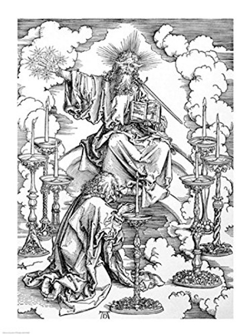 Posterazzi The Vision of The Seven Candlesticks from the 'Apocalypse' Poster Print by Albrecht Durer, (18 x 24) Posterazzi The Vision of The Seven Candlesticks from the 'Apocalypse' Poster Print by Albrecht Durer, (18 x 24)