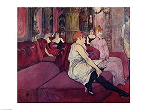 Posterazzi BALXIR7000 In the Salon at The Rue Moulins 1894 Poster Print by Henri de Toulouse-Lautrec, 24 x 18