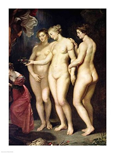 Posterazzi Cycle Education of Marie de Medici detail of the Three Graces Poster Print by Peter Paul Rubens, (18 x 24)