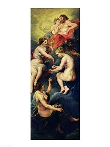 Posterazzi Cycle The Three Fates Foretelling the Future of Marie de Medici Poster Print by Peter Paul Rubens, (18 x 24)