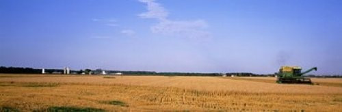 Combine in a field Marion County Illinois USA Poster Print (18 x 6) Combine in a field Marion County Illinois USA Poster Print (18 x 6)