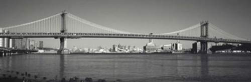 Posterazzi Manhattan Bridge across the East River City New York State USA Poster Print, (18 x 6) Posterazzi Manhattan Bridge across the East River City New York State USA Poster Print, (18 x 6)