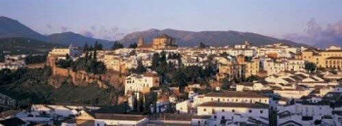 Posterazzi High angle view of a town Ronda Andalucia Spain Poster Print, (18 x 7)