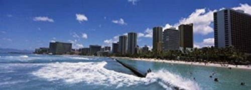Posterazzi PPI111521S Buildings at The Waterfront Waikiki Beach Honolulu Oahu Hawaii USA Poster Print, 18 x 7, Varies Posterazzi PPI111521S Buildings at The Waterfront Waikiki Beach Honolulu Oahu Hawaii USA Poster Print, 18 x 7, Varies