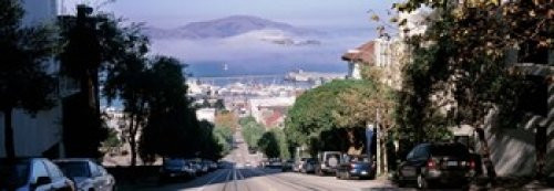 Posterazzi Street scene San Francisco California USA Poster Print, (18 x 7)