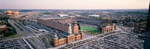 Aerial view of a baseball field Baltimore Maryland USA Poster Print (18 x 6)