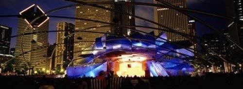 Posterazzi Pritzker Pavilion Millennium Park Chicago Illinois USA Poster Print, (18 x 7)