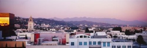 High angle view of a cityscape San Gabriel Mountains Hollywood Hills Hollywood City of Los Angeles California USA Poster Print (18 x 6) High angle view of a cityscape San Gabriel Mountains Hollywood Hills Hollywood City of Los Angeles California USA Poster Print (18 x 6)