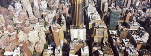 Posterazzi PPI136811S High Angle View of Buildings Manhattan City New York State USA Poster Print, 15 x 6, Varies