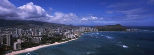Posterazzi PPI111523S Buildings at The Waterfront Waikiki Beach Honolulu Oahu Hawaii USA Poster Print, 18 x 7, Varies Posterazzi PPI111523S Buildings at The Waterfront Waikiki Beach Honolulu Oahu Hawaii USA Poster Print, 18 x 7, Varies