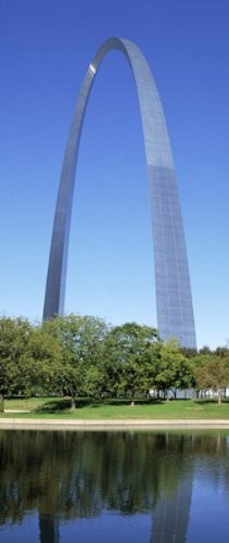 US Missouri St Louis Gateway Arch Poster Print (15 x 6)