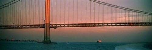 Posterazzi across the river Verrazano-Narrows Bridge Harbor City New York State USA Poster Print, (18 x 6) Posterazzi across the river Verrazano-Narrows Bridge Harbor City New York State USA Poster Print, (18 x 6)