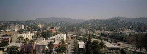 Posterazzi Buildings Hollywood City of Los Angeles California USA Poster Print, (18 x 7)