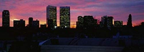 Posterazzi PPI98101S Silhouette of Buildings Century City of Los Angeles California USA Poster Print, 18 x 7 Posterazzi PPI98101S Silhouette of Buildings Century City of Los Angeles California USA Poster Print, 18 x 7