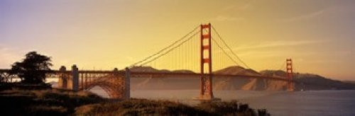 Posterazzi PPI70805S Golden Gate Bridge San Francisco CA USA Poster Print, 18 x 6