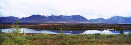 Posterazzi Lake with a mountain range in the background Mt McKinley Denali National Park Anchorage Alaska USA Poster Print, (18 x 7) Posterazzi Lake with a mountain range in the background Mt McKinley Denali National Park Anchorage Alaska USA Poster Print, (18 x 7)