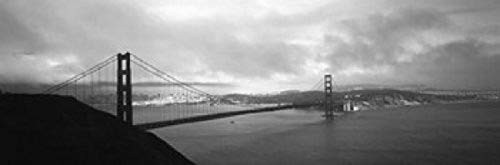 Posterazzi PPI104426S High Angle View Across The sea Golden Gate Bridge San Francisco California USA Poster Print, 18 x 6