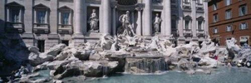 Posterazzi front of a building Trevi Fountain Rome Italy Poster Print, (18 x 6) Posterazzi front of a building Trevi Fountain Rome Italy Poster Print, (18 x 6)