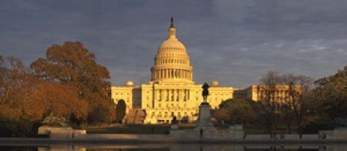 Pond in front of a government building Capitol Building Washington DC USA Poster Print (15 x 7) Pond in front of a government building Capitol Building Washington DC USA Poster Print (15 x 7)