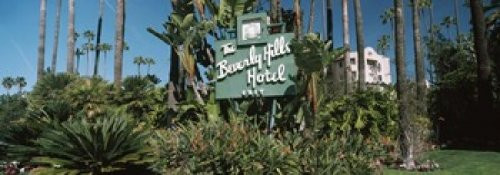 Posterazzi Signboard Hotel Beverly Hills Los Angeles County California USA Poster Print, (18 x 7), Varies Posterazzi Signboard Hotel Beverly Hills Los Angeles County California USA Poster Print, (18 x 7), Varies