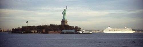 Posterazzi sea Statue Liberty Island City New York State USA Poster Print, (18 x 6), Varies Posterazzi sea Statue Liberty Island City New York State USA Poster Print, (18 x 6), Varies