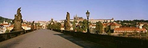 Posterazzi PPI54457S Charles Bridge Prague Czech Republic Poster Print, 18 x 6