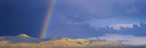 Posterazzi Rainbow Over Mountain Anza Desert State Park Borrego Springs San Diego County California USA Poster Print, (18 x 6), Varies